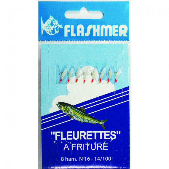 Linie Frittierflocken 8 hameÇons n°16 Flashmer 3