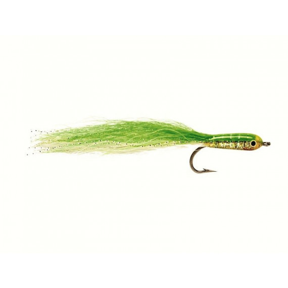 Fliegen stream. - baitfish and squids epoxy baitf.olv/whit Fulling Mill 1