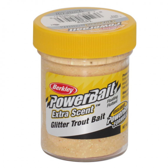 PÂte À truite glitter jaune Berkley 1