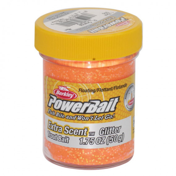 Berkley Fluo Orange Glitter forel Paste 1