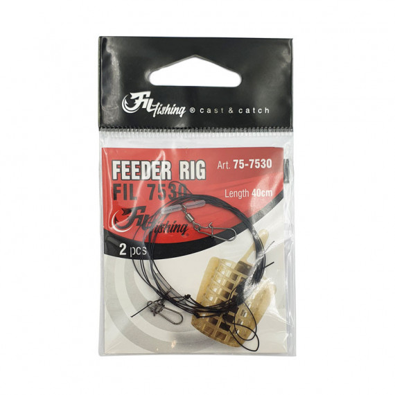 Montage feeder 40cm par 2 Filfishing 1