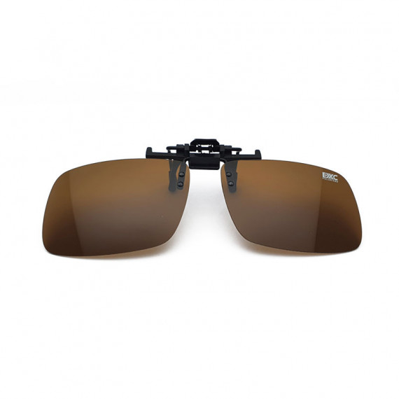 Brown Polarizing Clip-On Glasses 1