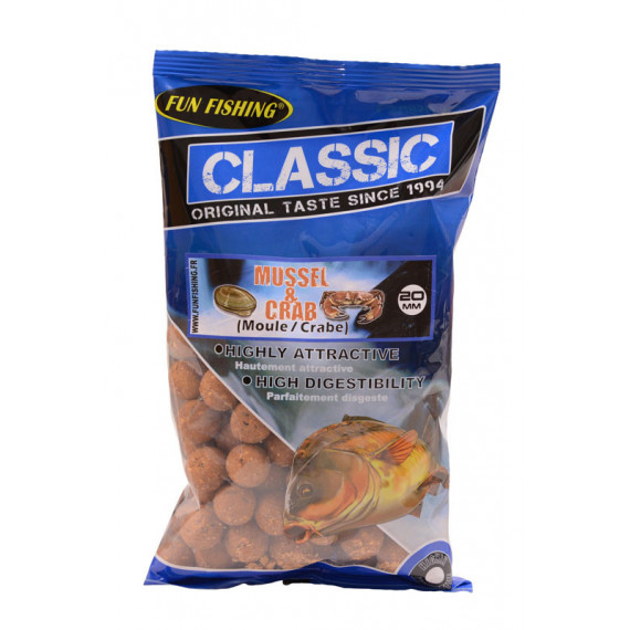 Klassische Boilies 4kg 20mm Form Crab Fun Fishing 1