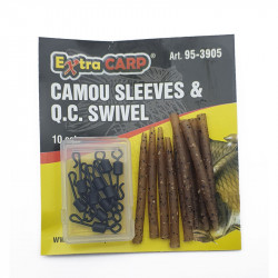 Camou Sleeves Q.C. Swivels per 10 Extracarp