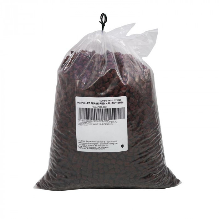 3kg Pellet Persé Red Halibut 8mm 1