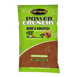 Amorce Power Crunchy 2kg Hemp Bun Spice Fun Fishing