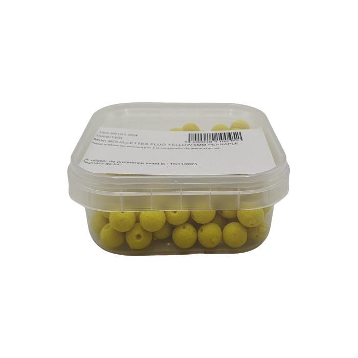 Fluo Yellow 9Mm Peanaple Orbiter Mini Boilies 1