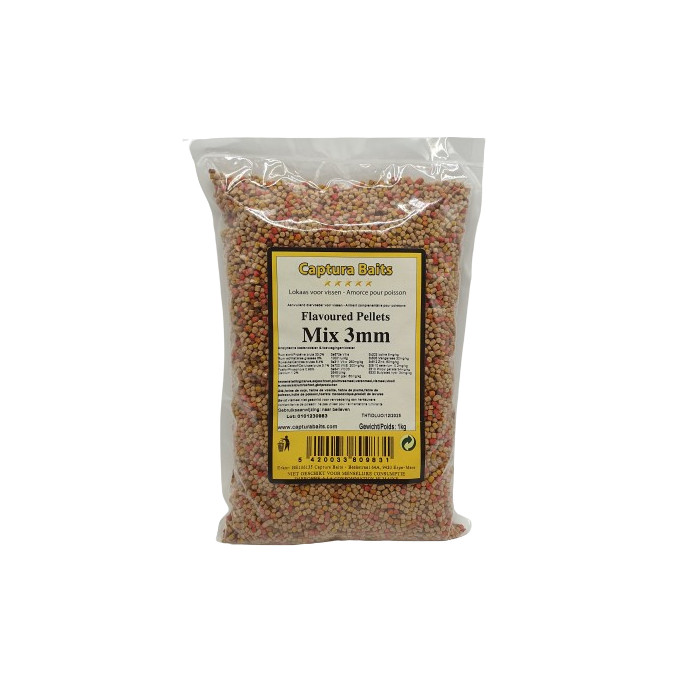 Pellet 3mm Mezcla Colores 1Kg 1