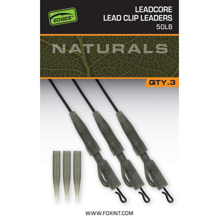 Naturals leadcore power grip lead clip 50lbs X3 Fox 1