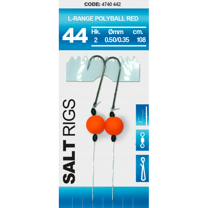 Spro 44 Salt Rig LR Polyball Red 1