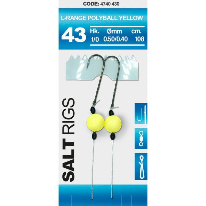 Spro 44 Salt Rig LR Polyball Amarillo 1