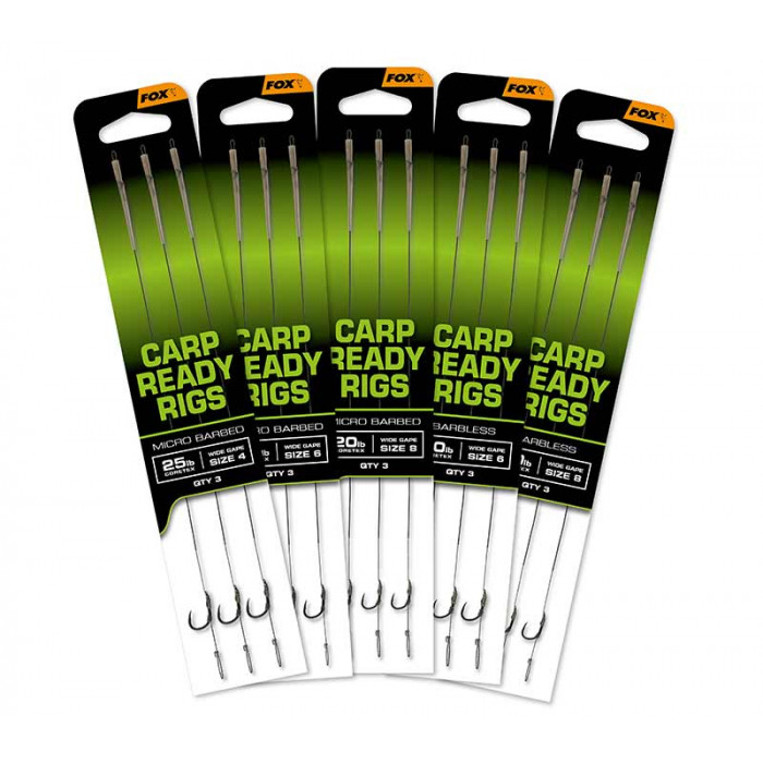 Carp Ready Aparejos X 3 - Wide Gape Barbless 1