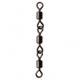 Rolling Triple Chained Swivel Black Sert X6