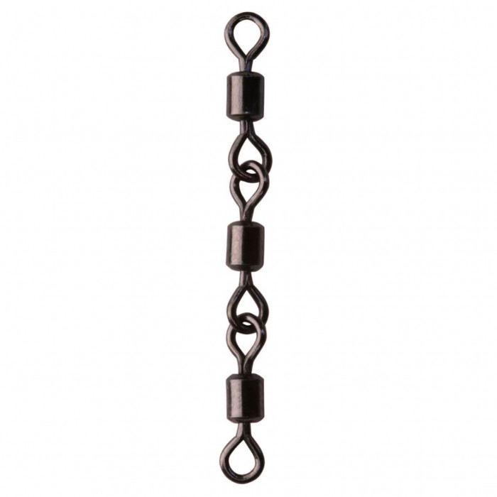 Rolling Triple Chained Swivel Black Sert X6 1