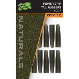 Fox edges naturals power grip gomas de cola talla 7x 10