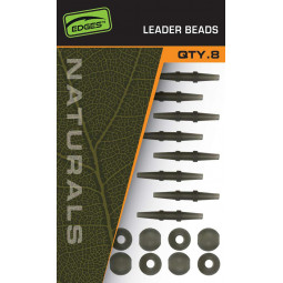 Fox Edges naturals leader beads x 8