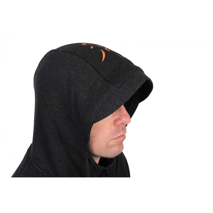 Fox collection lw hoody - black orange 3