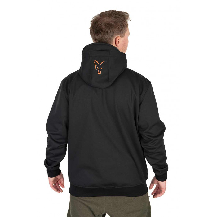 Fox collection soft shell jacket black orange 2