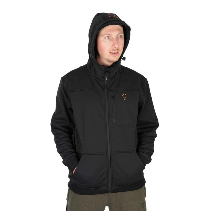 Fox collectie softshell jas zwart oranje 3