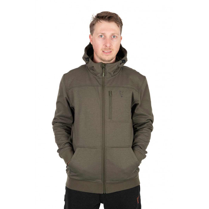 Fox collection soft shell jacket green black 1