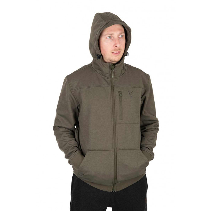 Fox collection soft shell jacket green black 2