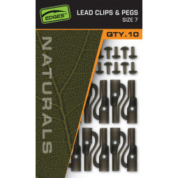 Fox naturals size 7 lead clips pegs