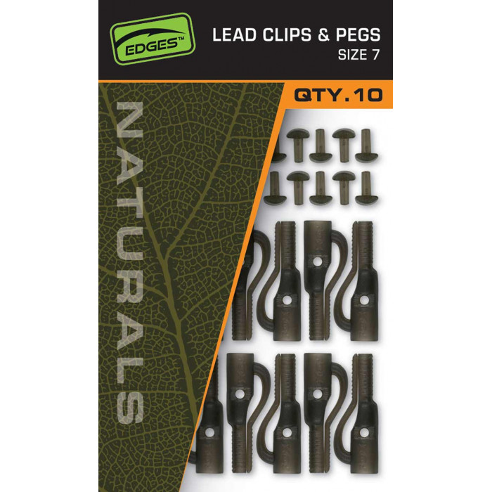 Fox naturals size 7 lead clips pegs 1