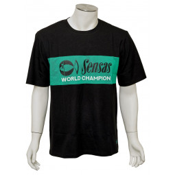 T-SHIRT FASHION CLUB NOIR-VERT Sensas