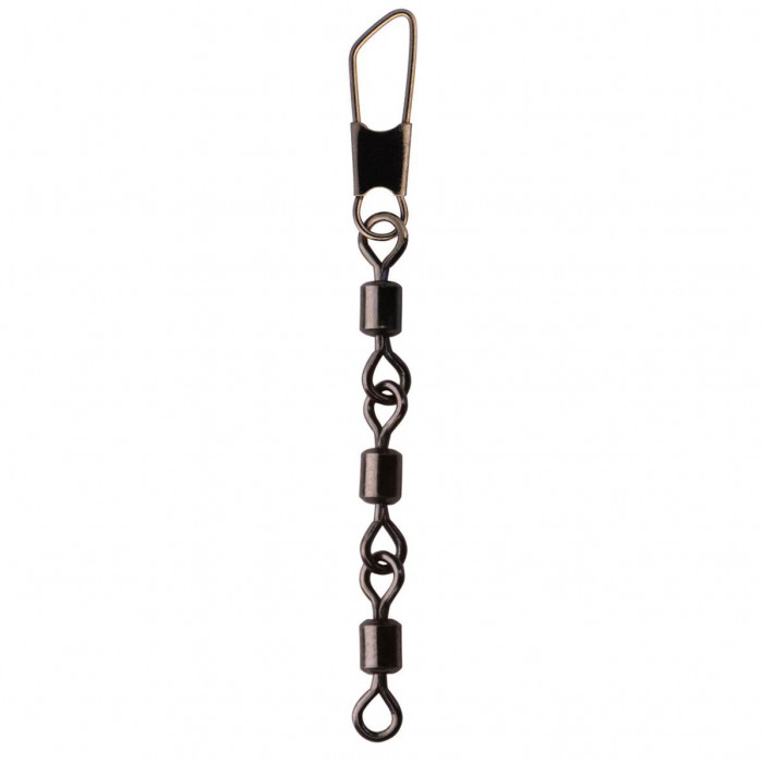 Rolling swivel triple safety staple chain 1