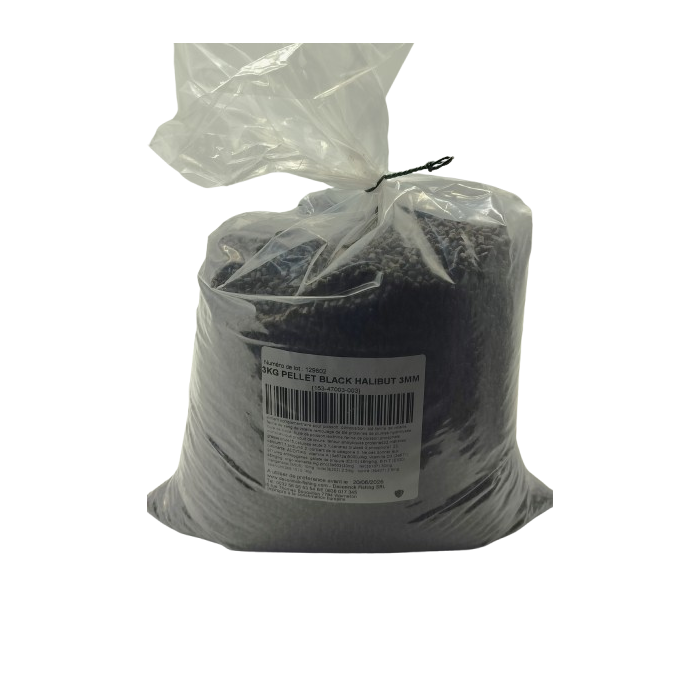 Pellet black halibut 3mm 3kg 1