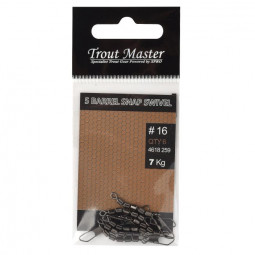 Trout master 5 barrel snap swivel