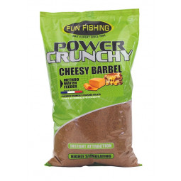 Amorce power crunchy 2kg cheesy barbel Fun fishing