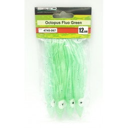 Spro 4 octopus 12cm phospho vert