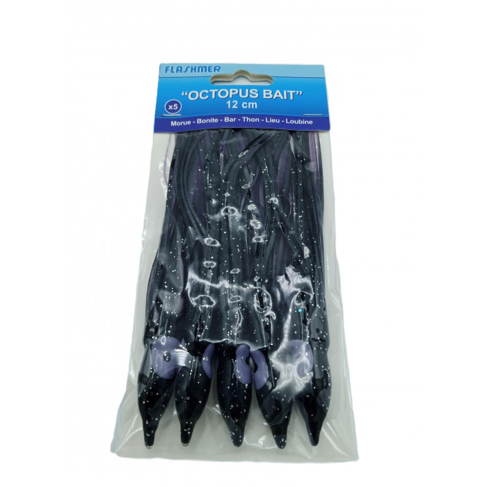 5 octopus Flashmer 12cm purple black 1